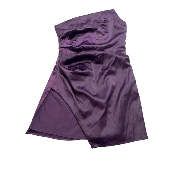 Superdown Keisha Strapless Mini Dress in Plum - Picture 1 of 5